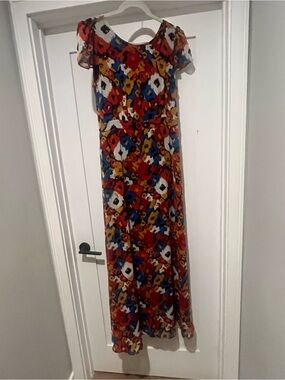 Anthropologie Flowy Floral Maxi Dress - great for a wedding guest